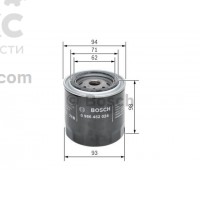 Фильтр масляный BOSCH 0 986 452 024 Nissan Pathfinder Almera Primera