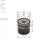 Фильтр масляный BOSCH F 026 407 176 Nissan Note Micra Qashqai