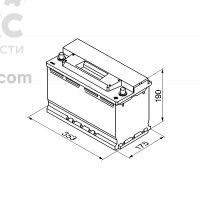 Аккумулятор BOSCH BO 0092S30130 90А  