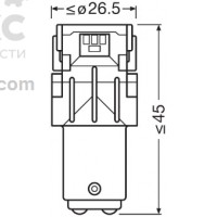 Автолампа  светодиодная OSRAM OS 1458CW-02B