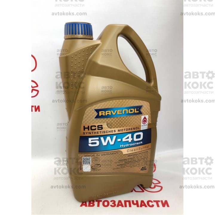 Моторное масло синтетическое Ravenol 5W40 HCS 4L