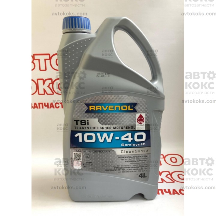 Полусинтетическое моторное масло Ravenol 10W40 TSI 4л