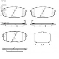 Тормозные колодки передние Remsa 1038.12 KIA CEED Hyundai i30