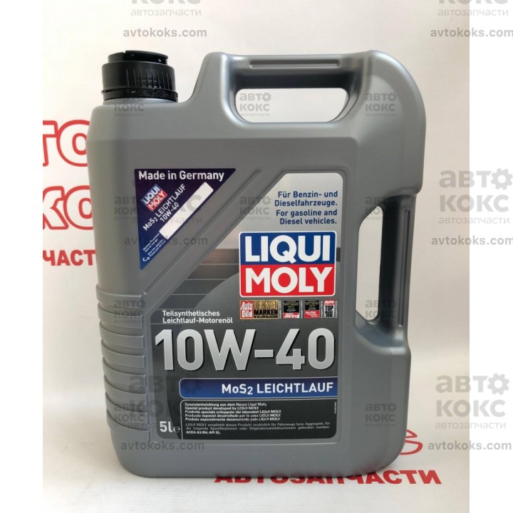 Моторное масло полусинтетическое LIQUI MOLY LQ 1931 MoS2 LEICHTLAUF SAE 10W-40 5L