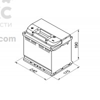 Аккумулятор BOSCH BO 0092S50060 63А 