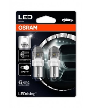 Лампа светодиодная Osram OS 7556 CW-02B LED 12 V P21W Cool White 6000 K 