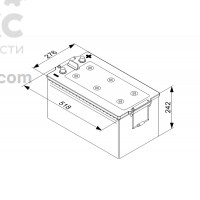 Аккумулятор BOSCH BO 0092T50800 225А 