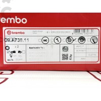  Brembo 09.A738.11 Тормозной диск передний Mitsubishi Outlander Lancer 2.0-2.4 03-