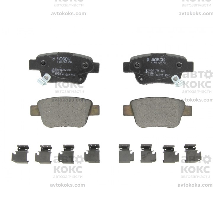 Тормозные колодки задние BOSCH 0986424798 TOYOTA AVENSIS COROLLA