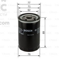 Фильтр масляный BOSCH 0 986 452 044 Toyota Hiace Hilux Corolla