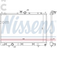 Радиатор охлаждения Nissens 628964 Mitsubishi Outlander