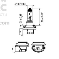 Автолампа  галогенная PHILIPS PS 12362WHVB1