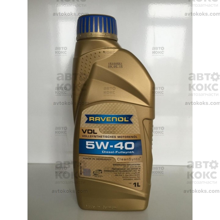 Масло моторное синтетическое Ravenol 5W40 VDL 1л 