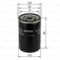Фильтр масляный BOSCH 0 451 103 365 Toyota Avensis Corolla RAV4 Previa