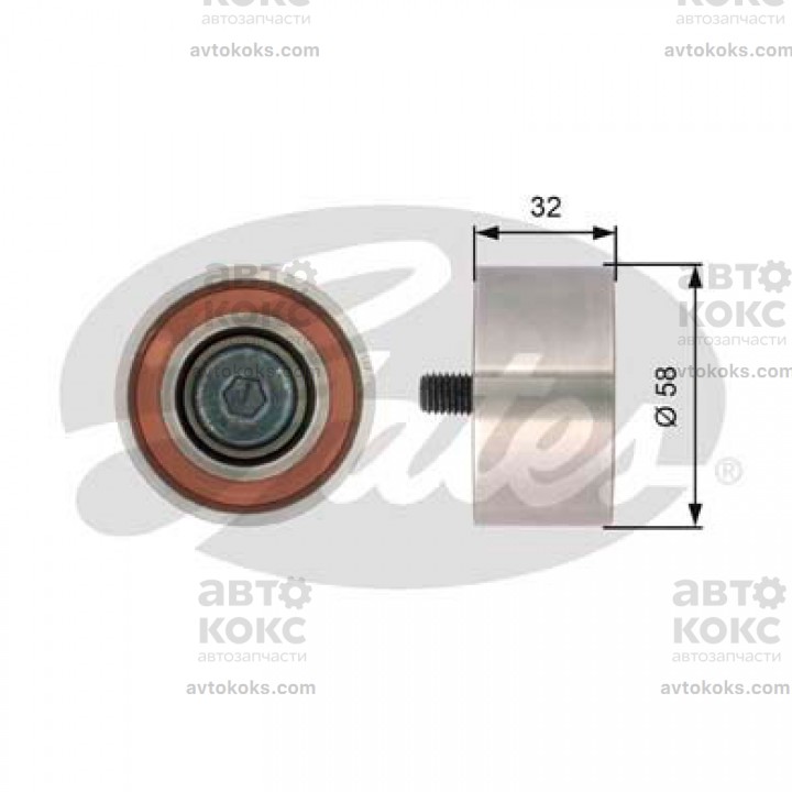 Направляющий ролик Gates GT T42141 Hyundai KIA