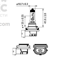 Автолампа  галогенная PHILIPS PS 12360WHVB1