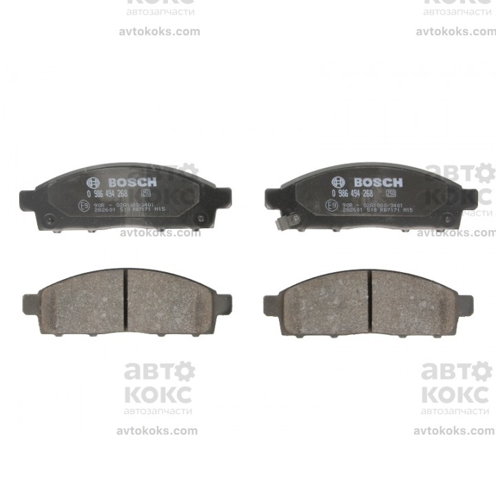 BOSCH 0986494268 передние тормозные колодки Mitsubishi L200 Pajero Sport 2.2D-3.5