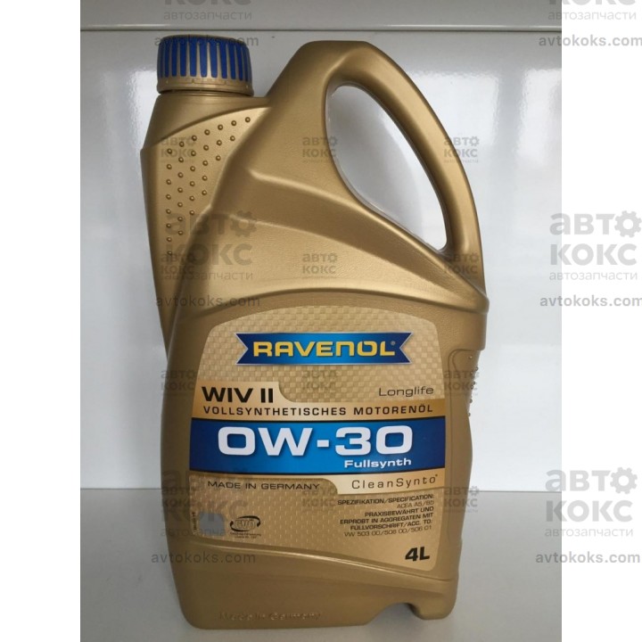 Моторное масло синтетическое Ravenol WIV II 0W30 4L