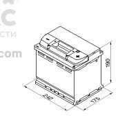 Аккумулятор BOSCH BO 0092S50050 63А  