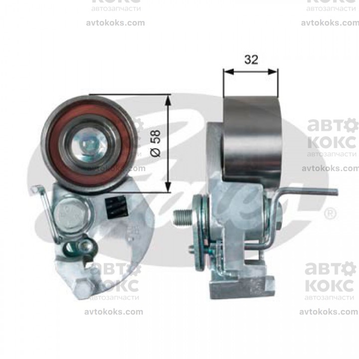 Gates T43133 Натяжной ролик ГРМ Hyundai KIA
