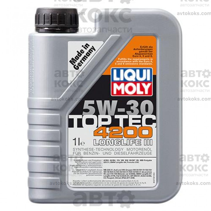 Моторное масло синтетическое LIQUI MOLY LQ 7660 TOP TEC 4200 SAE 5W-30 1L