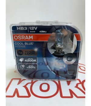 Лампа Osram 9005CBI-DUO цоколь HB3 COOL BLUE INTENSE 60W 12V P20D 
