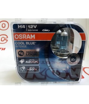 Лампа галогенная Osram 64193CBI H4 COOL BLUE INTENSE 60/ 55WP43P 12V