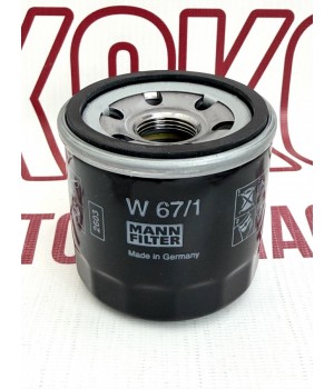 Фильтр масляный MANN W 67/1 Nissan Almera Maxima KIA Rio