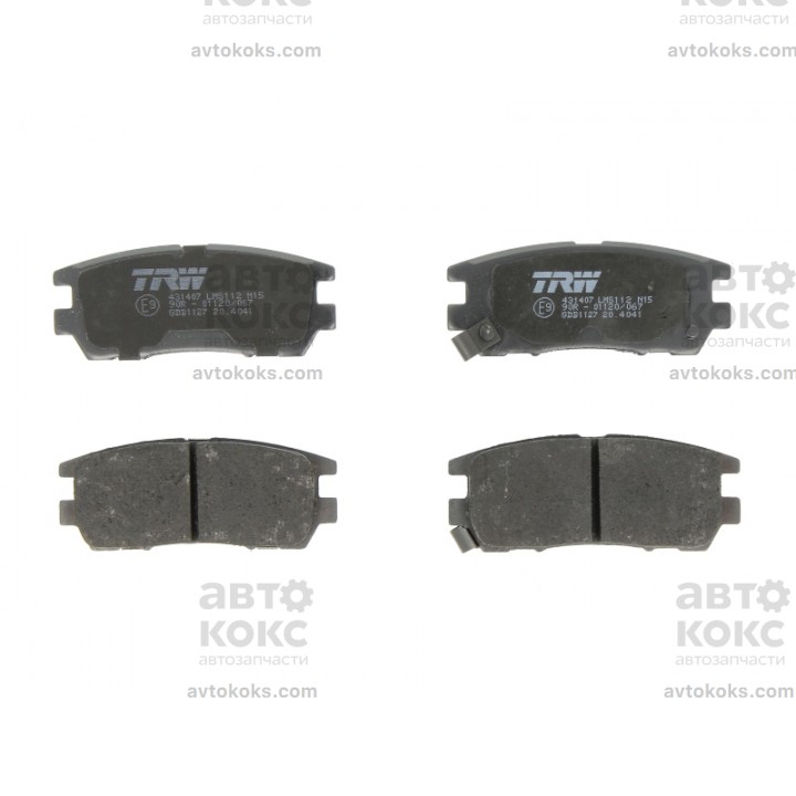 TRW GDB1127 задние тормозные колодки Mitsubishi Pajero Galant L400 2.0-3.8