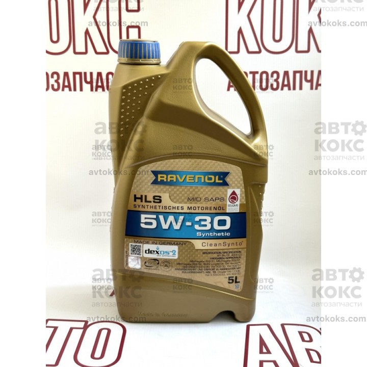 Моторное масло RAVENOL HLS SAE 5W30 5L.