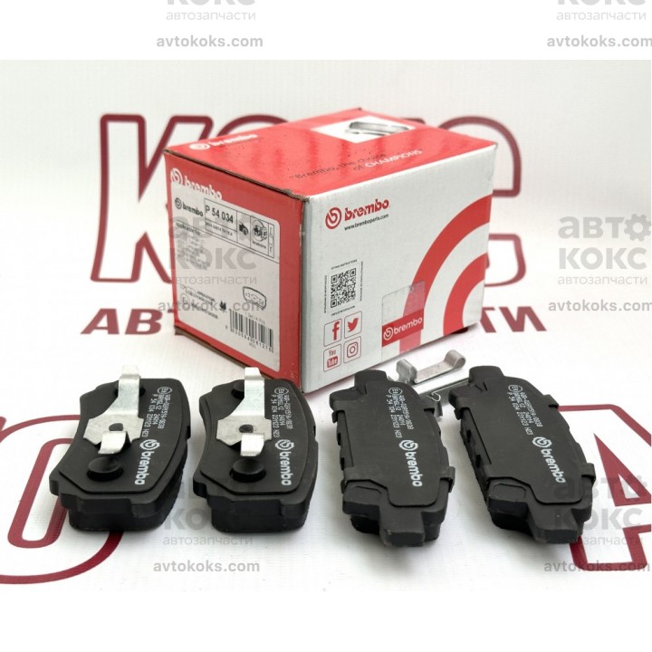 Brembo P54034 задние тормозные колодки Mitsubishi Lancer Outlander 1.3-3.6
