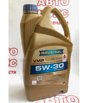 Синтетическое низкозольное моторное масло Ravenol VMP 5W30 MID SAPS 4L
