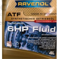 Синтетическая трансмиссионная жидкость Ravenol ATF 6HP FLUID 4L