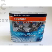 Лампа Osram 9005CBI-DUO цоколь HB3 COOL BLUE INTENSE 60W 12V P20D 
