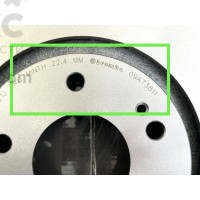  Brembo 09.A738.11 Тормозной диск передний Mitsubishi Outlander Lancer 2.0-2.4 03-