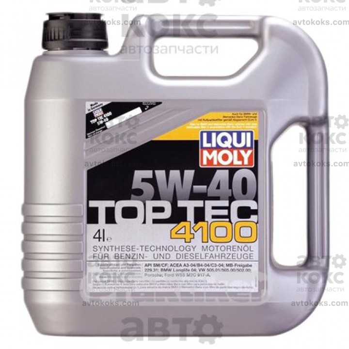 Моторное масло синтетическое LIQUI MOLY LQ 7547 TOP TEC 4100 SAE 5W-40 4L