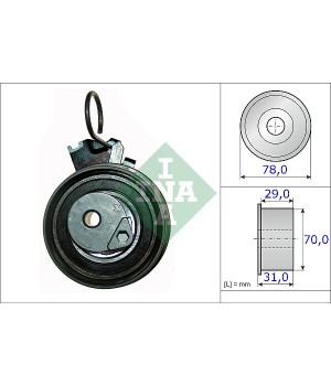 INA 531053210 Натяжной ролик ГРМ KIA Carens CEED Cerato Sportage Hyundai Coupe Elantra Tucson
