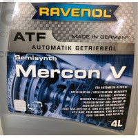 Трансмиссионная гидравлическая жидкость RAVENOL MERCON V Fluid 4L