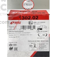 Remsa 1302.02 передние тормозные колодки Hyundai i40ix35 KIA Carens Soul Sportage