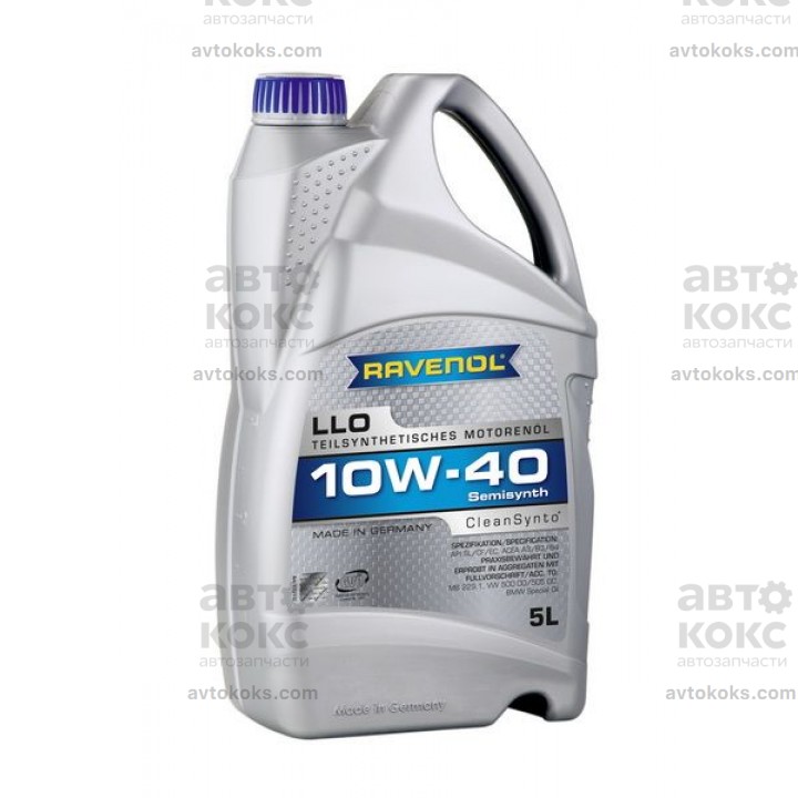 Моторное масло полусинтетическое Ravenol LLO 10W40 5L