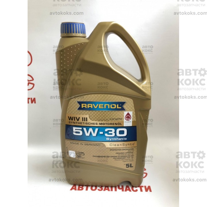 Моторное масло синтетическое Ravenol 5W30 WIV III 5L