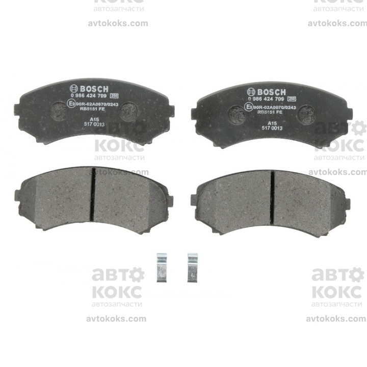 BOSCH 0986424709 передние тормозные колодки Mitsubishi Pajero Grandis 2.0-4.5
