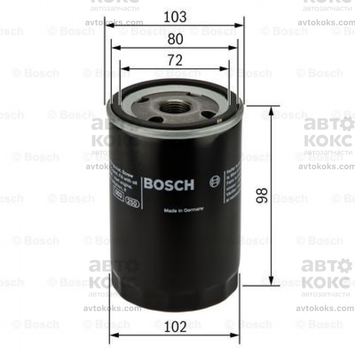 Фильтр масляный BOSCH 0 451 103 365 Toyota Avensis Corolla RAV4 Previa