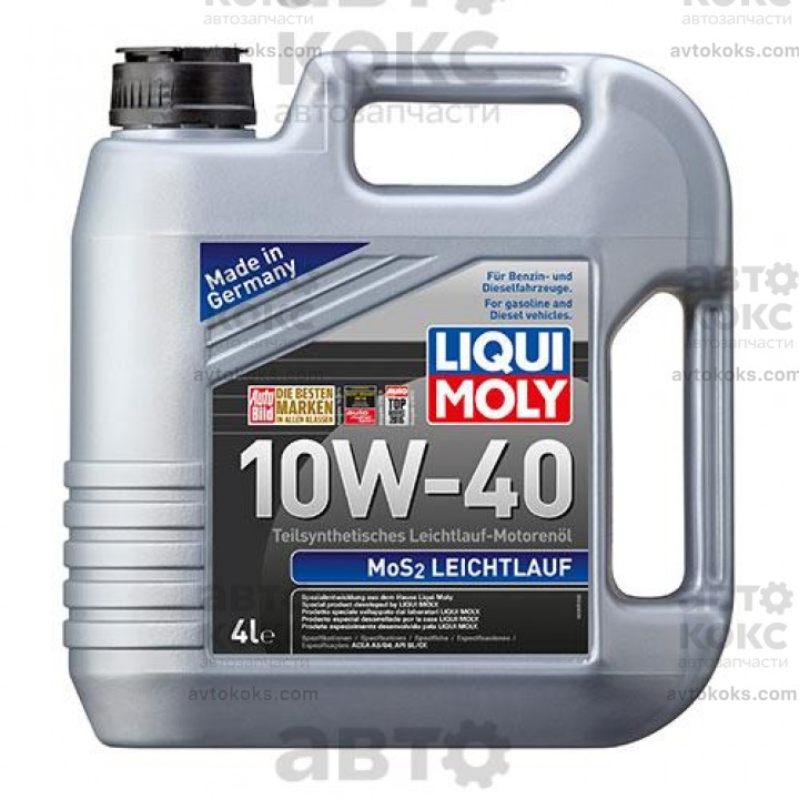 Моторное масло полусинтетическое LIQUI MOLY LQ 1917 MoS2 LEICHTLAUF SAE 10W-40 4L