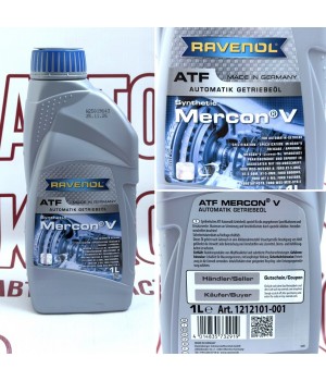 Трансмиссионная гидравлическая жидкость RAVENOL MERCON V Fluid 1L