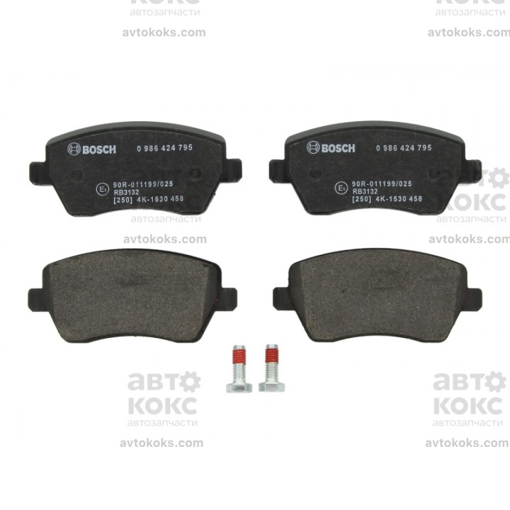 Тормозные колодки передние BOSCH 0 986 424 795 Nissan Note Micra