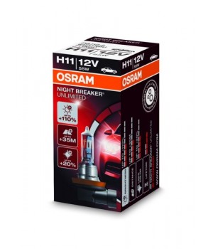 Лампа галогенная Osram NIGHT BREAKER UNLIMITED H11 12V 55W PGJ19-2