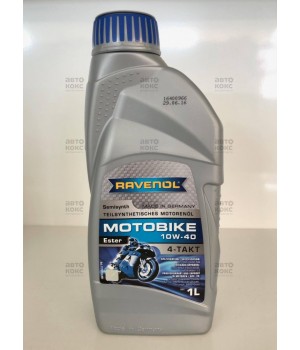 Моторное масло полусинтетическое Ravenol Motobike 10W40 4 Takt 1L