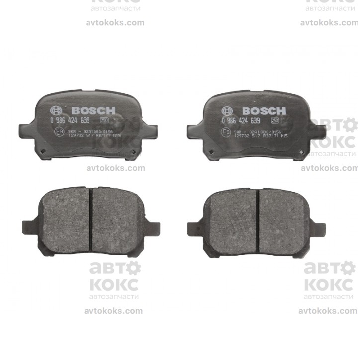 Тормозные колодки передние BOSCH 0986424639 TOYOTA CAMRY