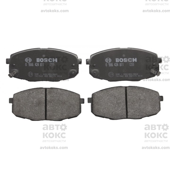 Тормозные колодки передние BOSCH 0986424811 HYUNDAI i30 KIA CARENS CERATO